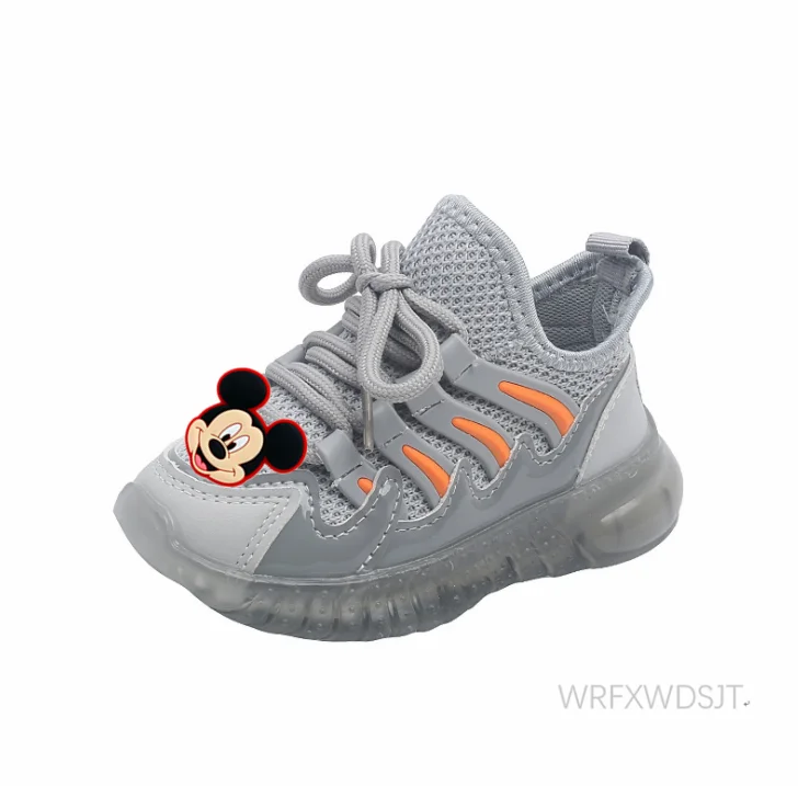 Детская Нескользящая повседневная обувь с мягкой подошвой и мультипликационным