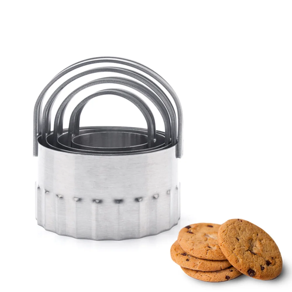Купи Pastry Biscuit Round Baking Mold Set Dough Cookie Molds Metal Cake Sugarcraft Fondant Shapes Tools за 335 рублей в магазине AliExpress