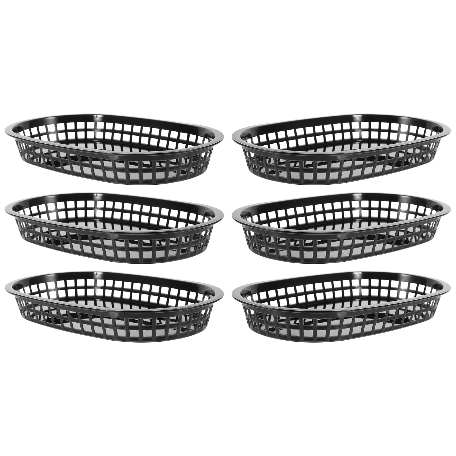 

6 Pcs Pallets Fruit Storage Bowl Basket Kitchen Counter Holder Bread Countertop Decorative Snacks Tray