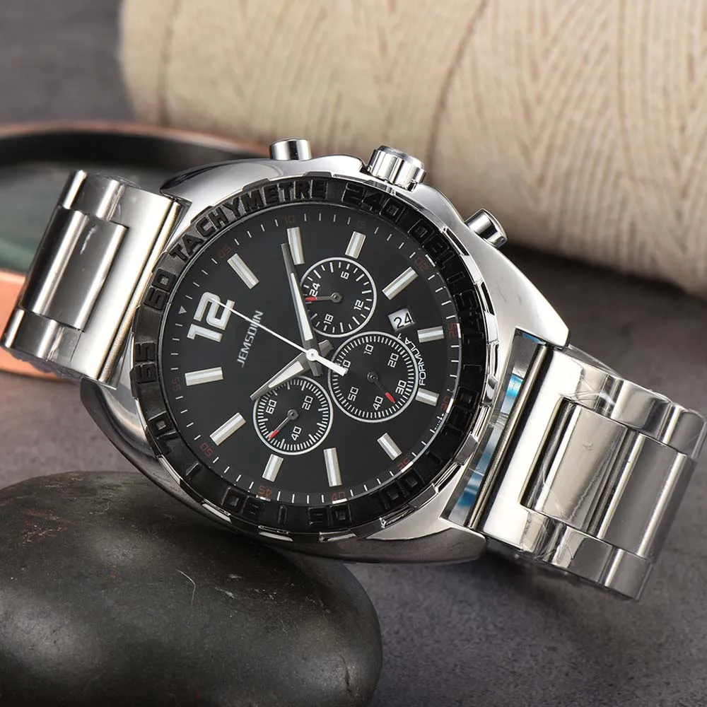 

Fashion Original Brand Quartz Watches for Mens Multifunction Stainless Steel Watch Business Chronograph Automatic Date AAA Clock