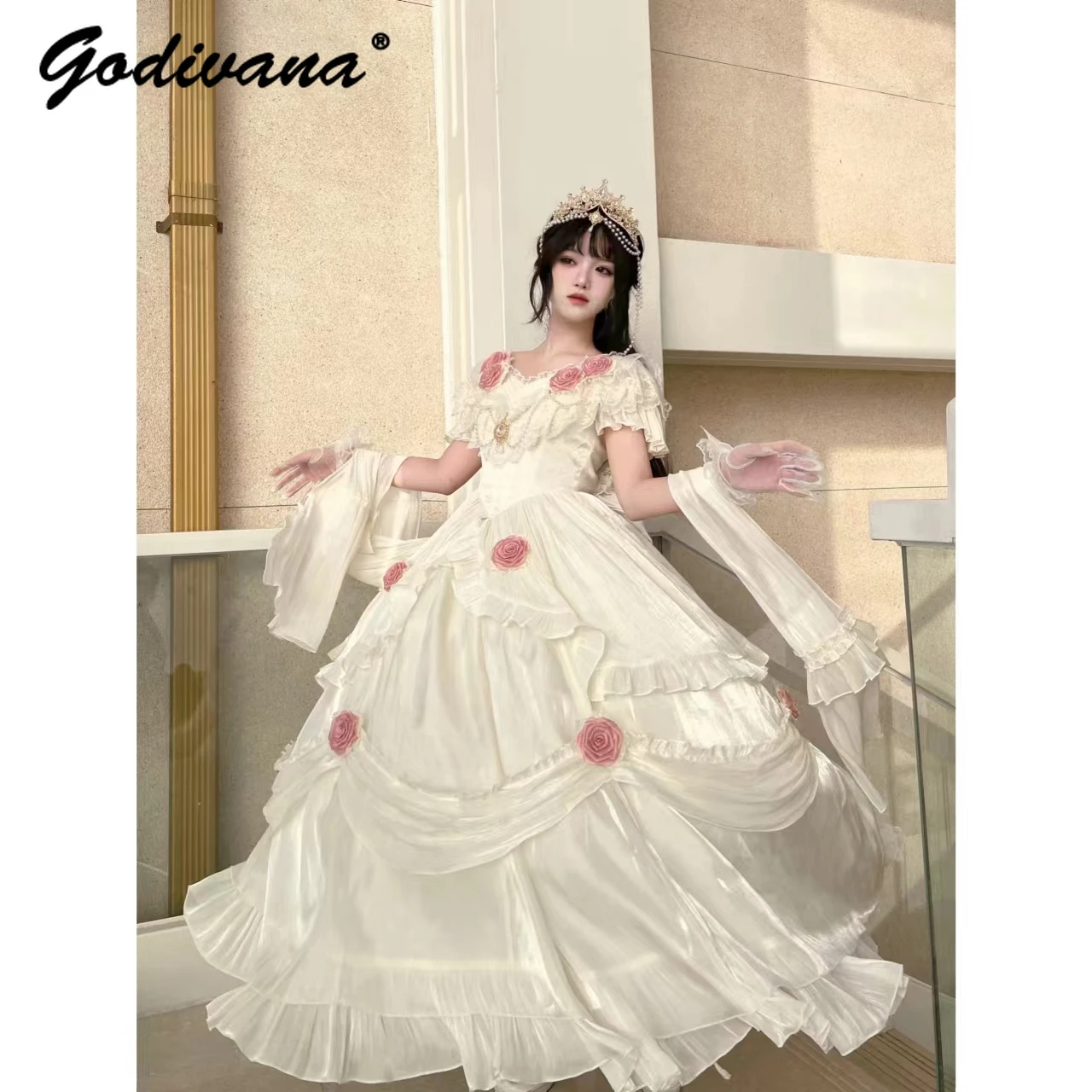 Женское платье Godivana винтажного стиля