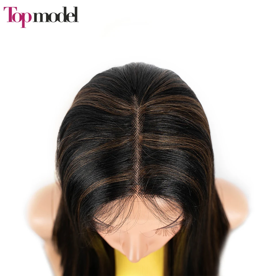 Верхняя Модель Длинные прямые кружевные передние парики для чернокожих женщин