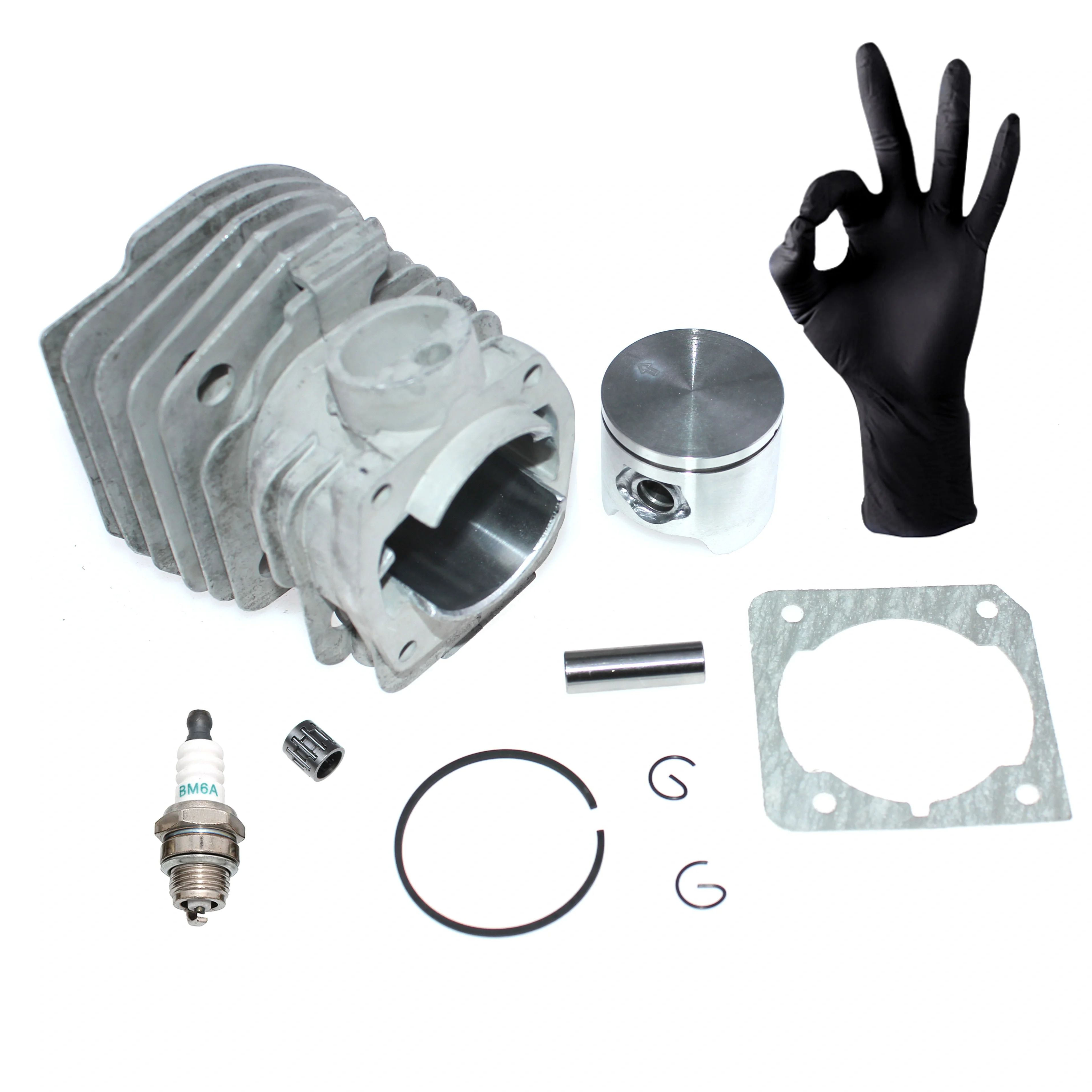 Комплект поршня цилиндра с большим диаметром 45 мм для бензопилы Jonsered CS2147 CS2147EPA