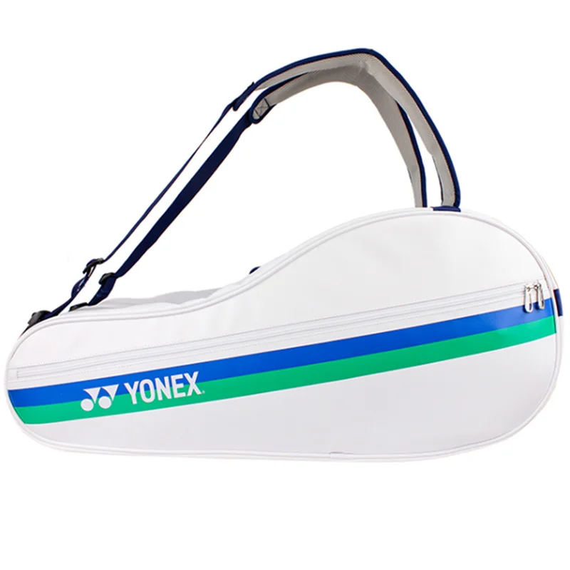 YONEX Limited Luxury PU Leather Badminton Bag 75th Anniversary 6 Rackets Double-deck Badminton Backpack Men Women Teenager