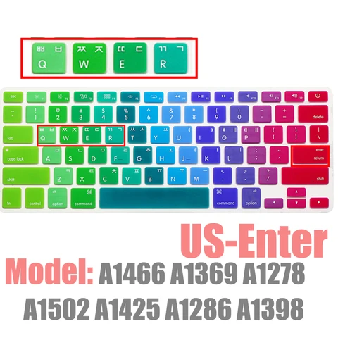 Мягкая силиконовая накладка на клавиатуру для Macbook Pro 13/15 2007 A1502 A1398