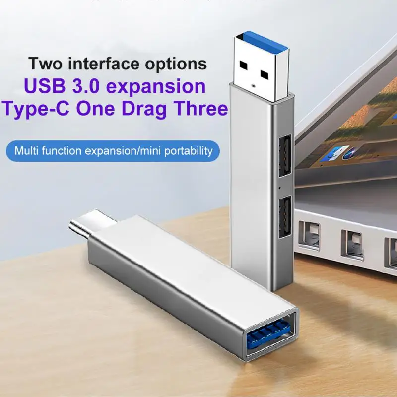 

4Port USB 3.0 Hub Multi USB Docking Station Splitter USB 3.0 2.0 Ports For PC Macbook Computer Accessories