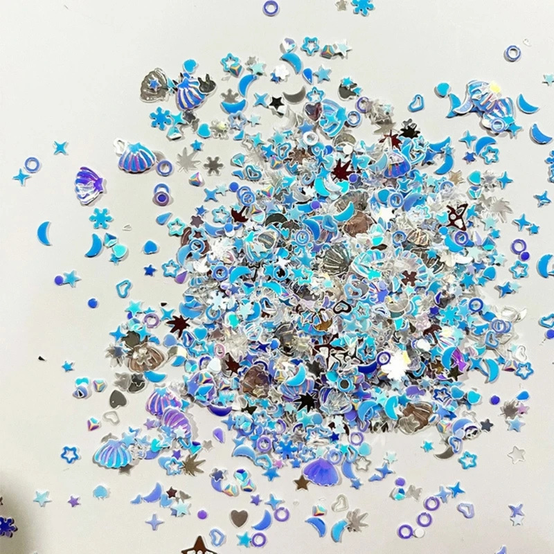 

652F смешанные блестящие хлопья, звезда, фотография, конфетти для «сделай сам»