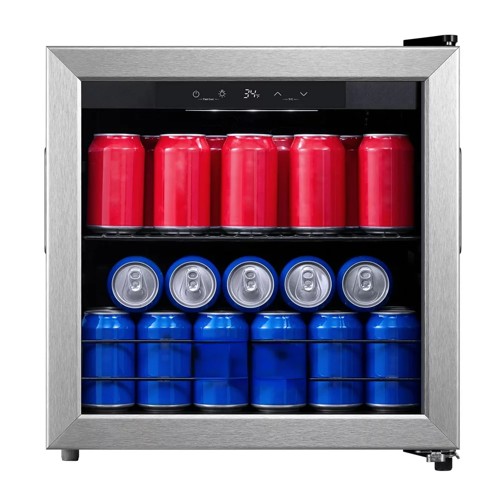 

Beverage Fridge & Cooler with Electrical , Stainless Steel look