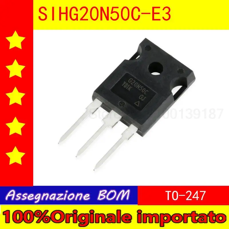 

10pcs/lot Home furnishings SIHG20N50C E3 - TO 560-247 - N channel MOSFET v / 20 a straight