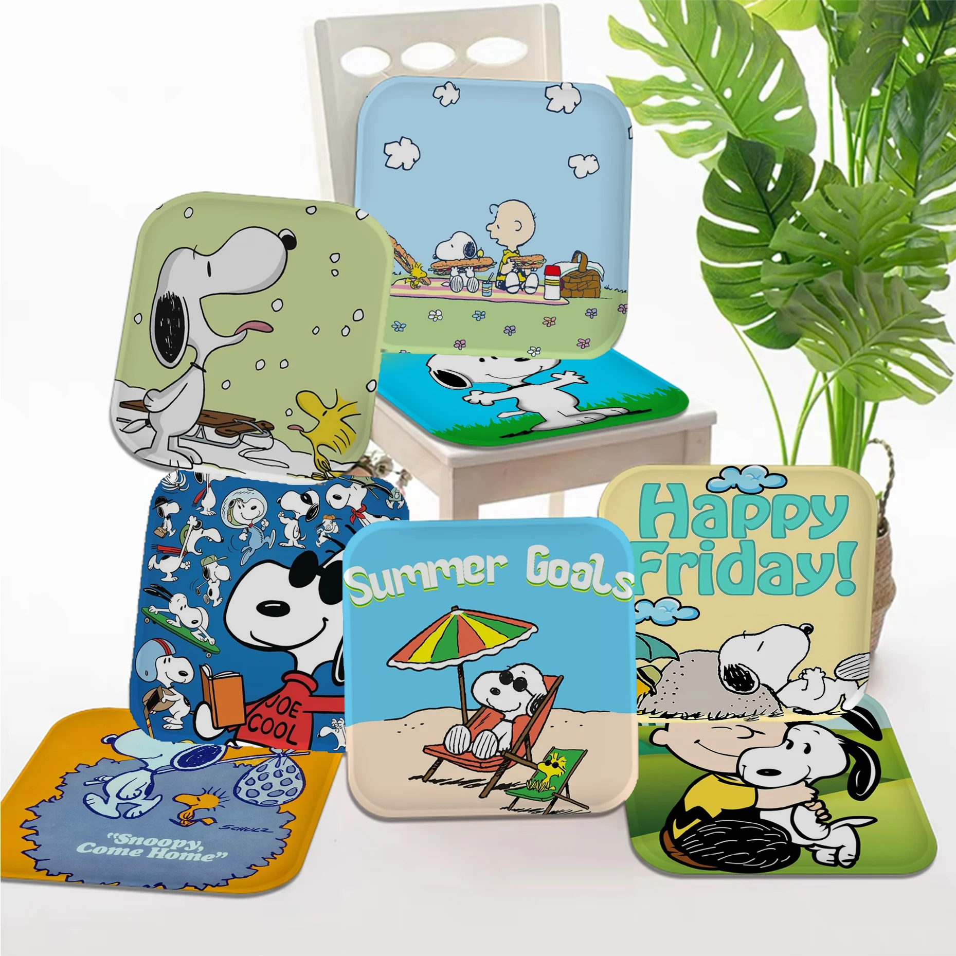 Забавный S-Snoopy коврик современный минималистичный стиль плюшевая подушка