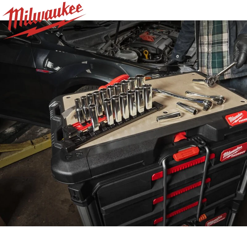 Фото Набор удлиненных глубоких торцевых головок Milwaukee, 10 предметов, метрические, 3/8, с защитой от скручивания, для ручного инструмента, запчасти для ремонта 4932492509/48-22-9505 №4