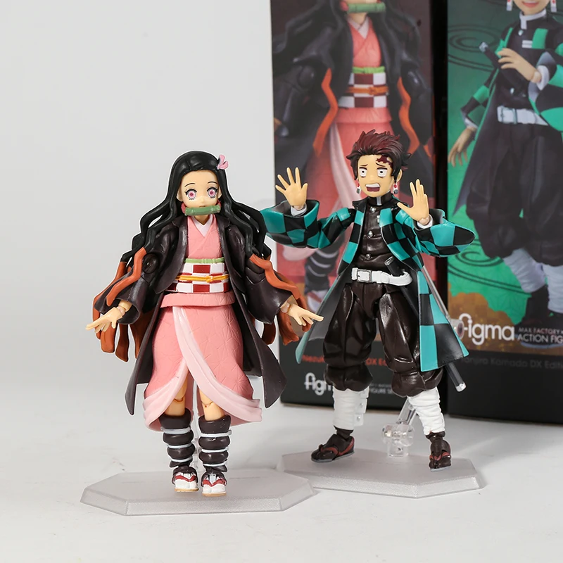 

Demon Slayer Kamado Nezuko Figma 508-DX Tanjiro 498-DX Action Figure Collectible Model Toy Gift Doll Figurine