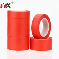 33 m pet red heat resistant masking tape wrinkle adhesive tape high temperature shelter automotive spray paint baking paint tape