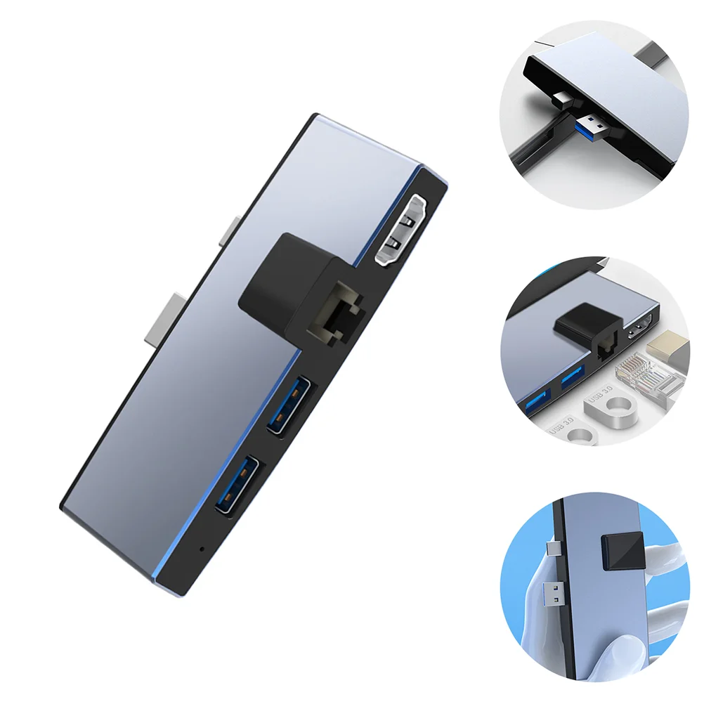 

Mini DP Hub Compatible with Surface Pro 6/5/4 USB Splitter Docking Station