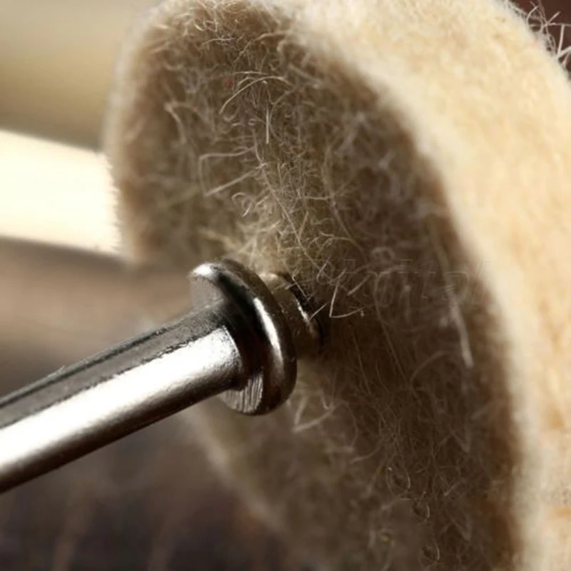 

50pcs Felt Wool Polishing Buffing Wheels 3.2mm Shank Grinding Sanding Head For Drill Rotary Tool Power Tools Accessories
