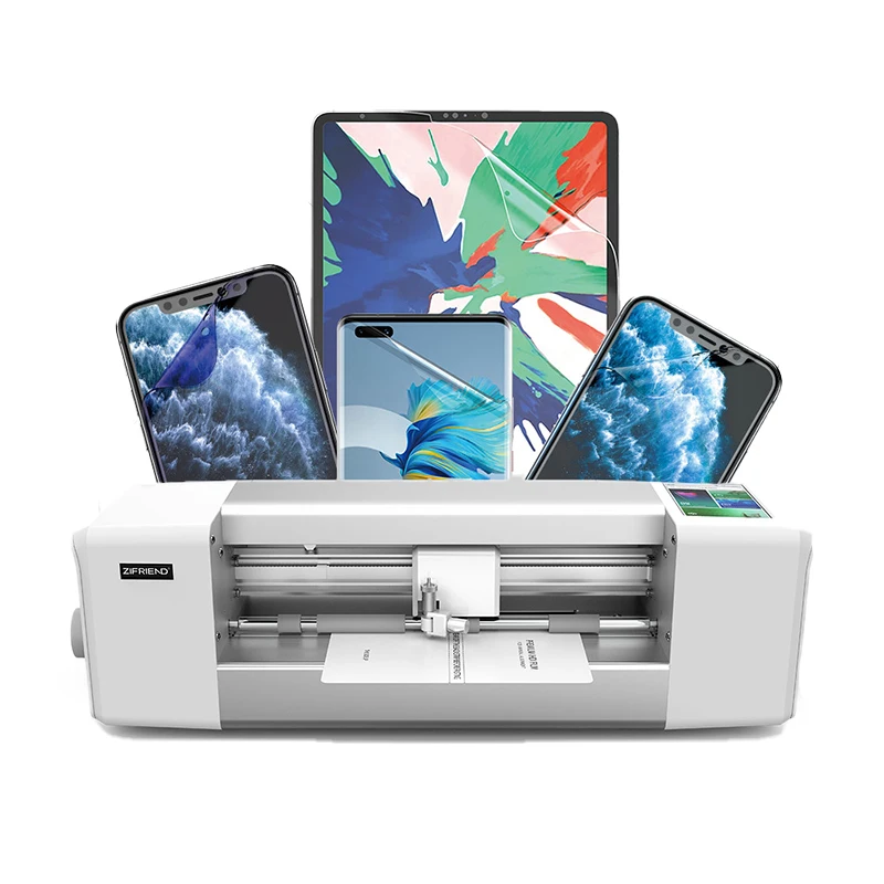 

Graphtec cutter plotter auto hidrogel back film mobile phone Glass screen protector cutting making machine