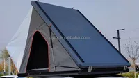 4x4  Aluminium Folding Manually Car roof top tent hard shell aluminum With awning For Camping
