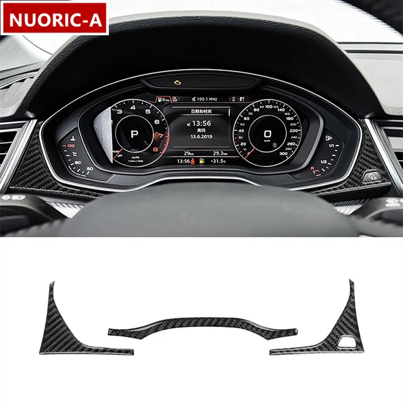 

Наклейки на приборную панель из углеродного волокна, декоративная Обложка, отделка для Audi Q5 FY 2018-2022, автомобильный Стайлинг, аксессуары для интерьера