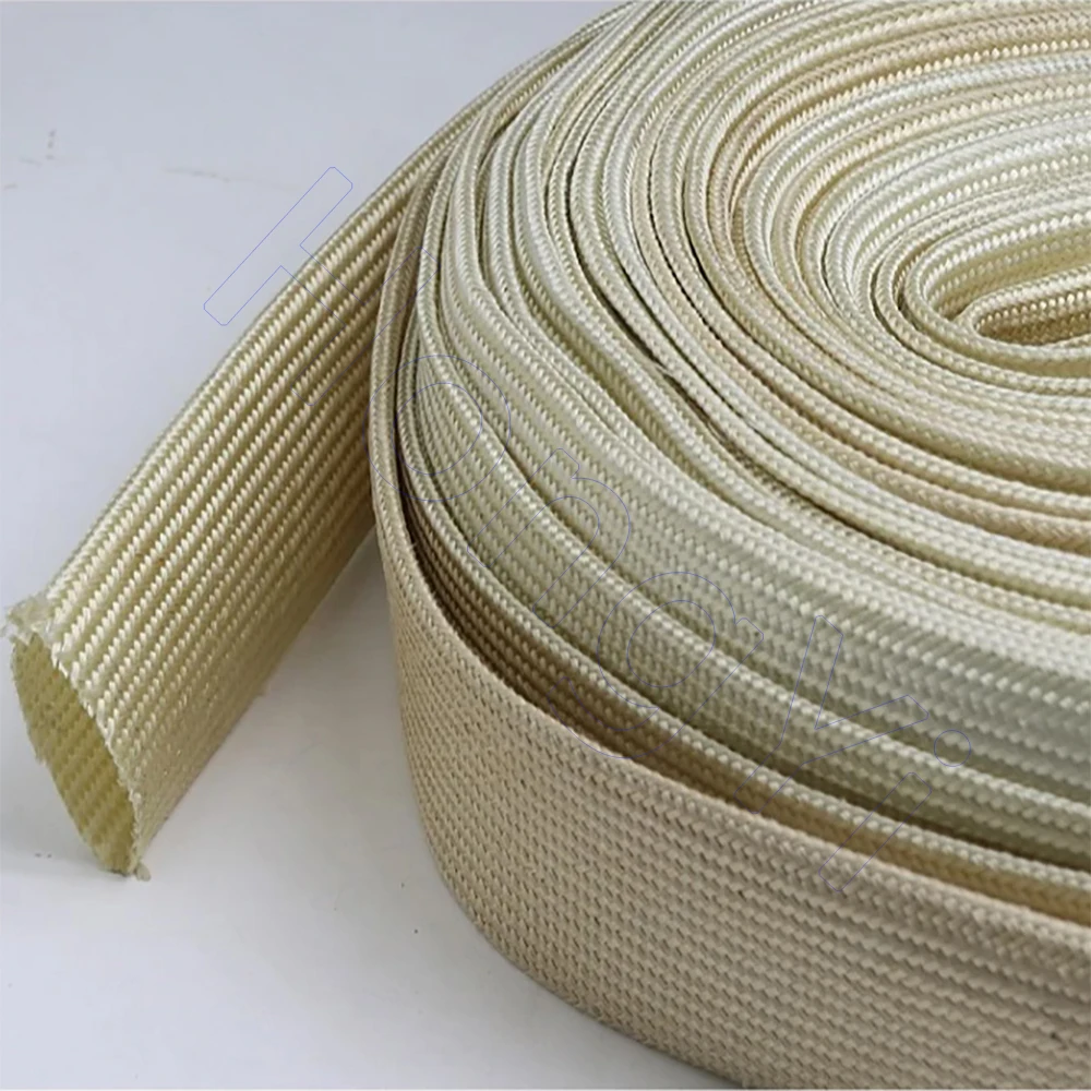 3 метра Ø1 мм-50 мм белый/черный плетеный рукав из стекловолокна 600 градусов C