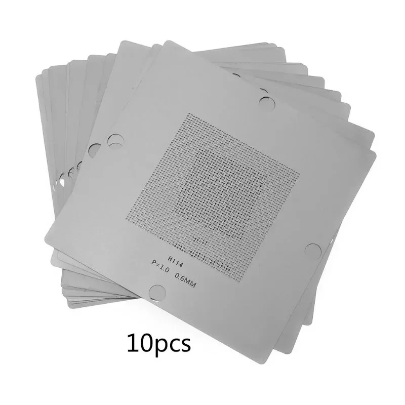 

10/27Pcs/set 90x90mm Universal BGA Reballing Stencil Steel Stencils Template