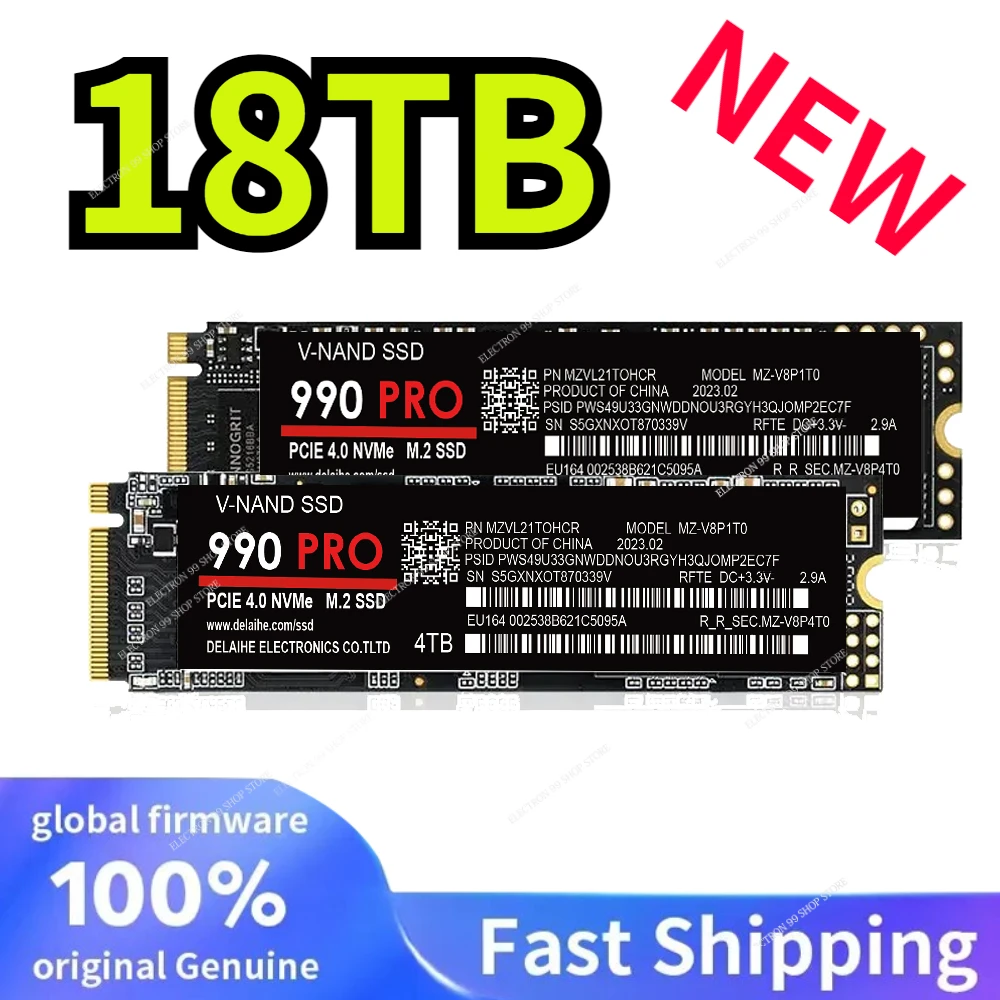 

8TB Original 4TB New 2023 2280 SSD M.2 SATA 2TB 1TB 512GB HDD 120GB 240GB 990 NGFF SSD 2280mm HDD Disco Duro for Desktop Laptop