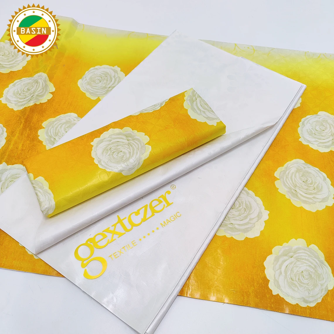 Персиковый принт базин богатый жаккард с простой идеально подходит для