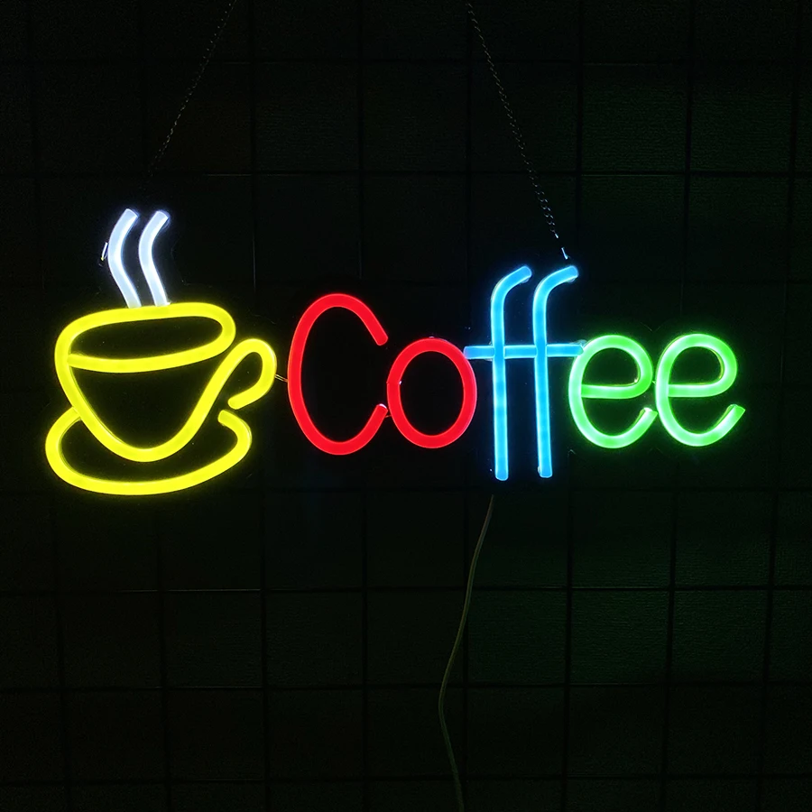 

Неоновая вывеска "Кофе"