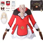 Косплей игры Genshin Impact Klee косплей костюм парики Лолита наряд платье для женщин взрослый ребенок девочка карнавал Рюкзак Хэллоуин