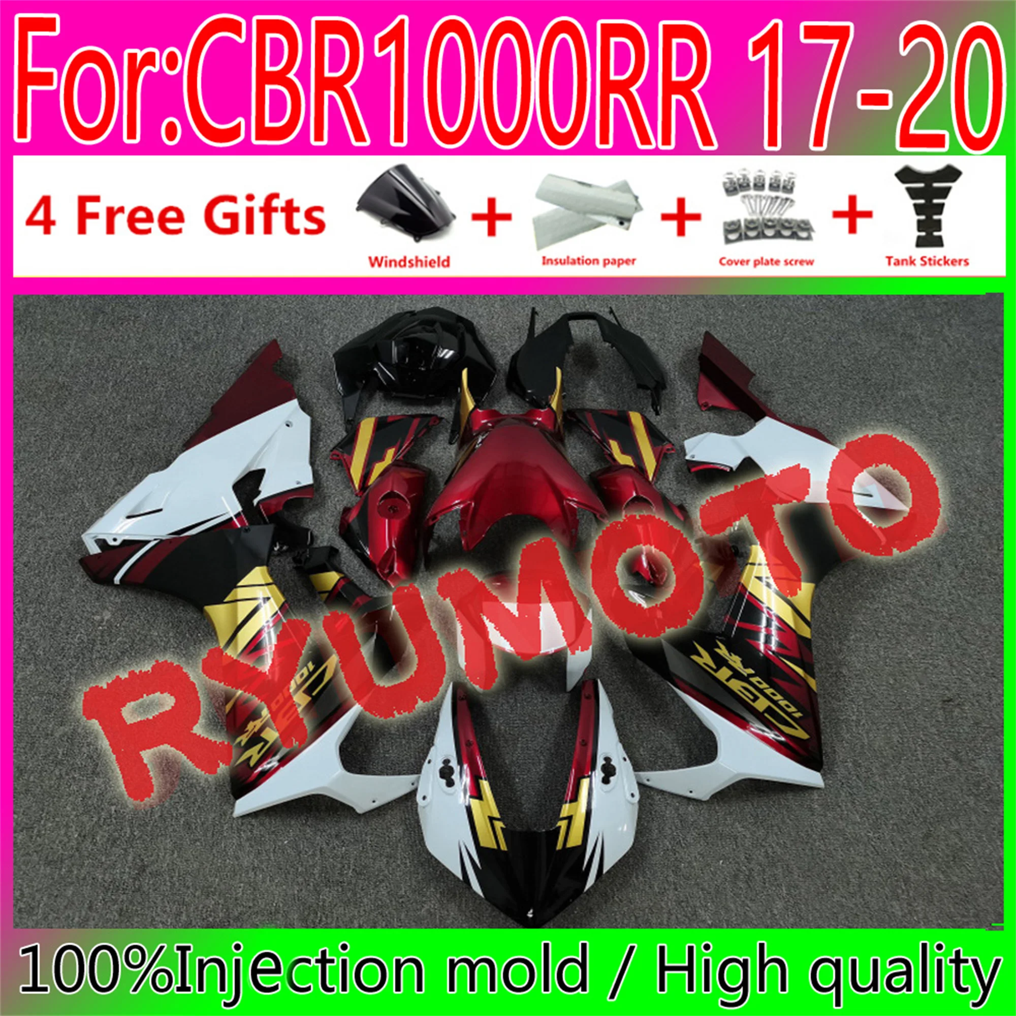 

PNEW ABS Motorcycle Fairings Kit Fit For Honda CBR1000RR 2017 2018 2019 2020 CBR1000 RR 17 18 19 20 Bodywork Fairing