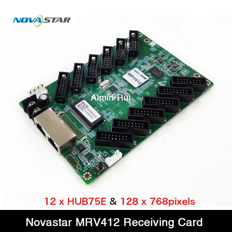 Novastar DH7512-S / MRV412 Полноцветный диапазон управления картой приемника 512 x пикселей 12