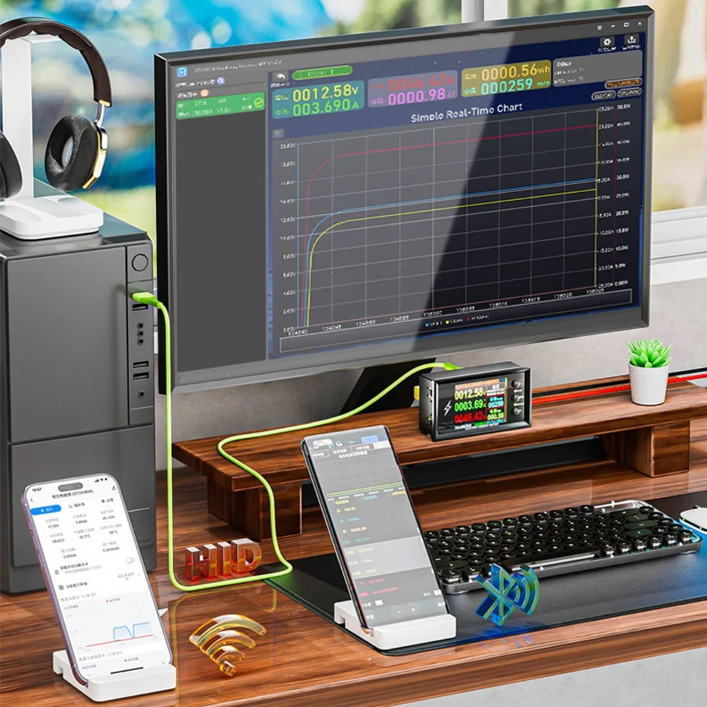 Электрический измеритель емкости аккумулятора тестер с цифровым дисплеем и