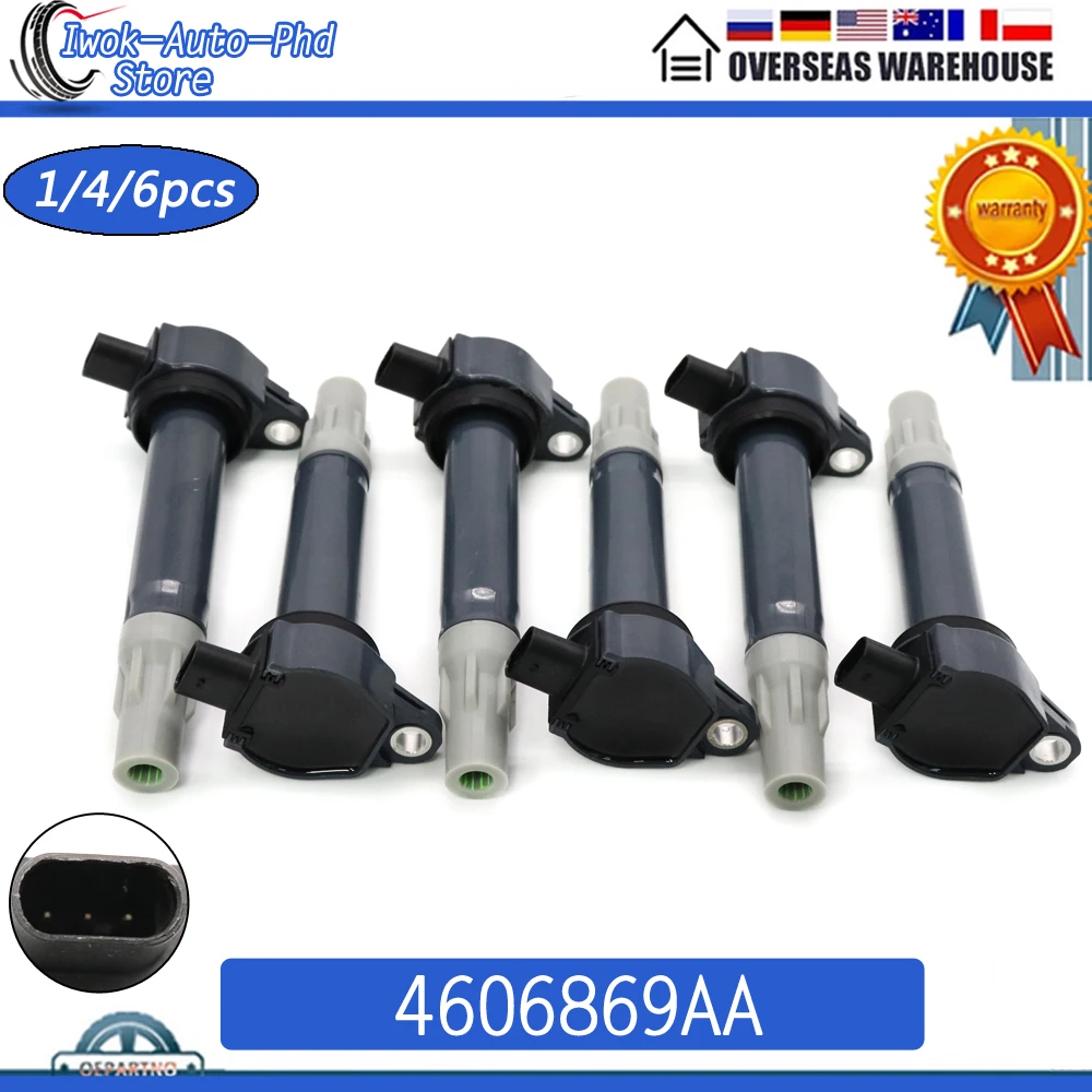 

Катушка зажигания 4606869AA для Chrysler Pacifica Sebring 300 Dodge Challenger Nitro 610 л 00108 л V6-