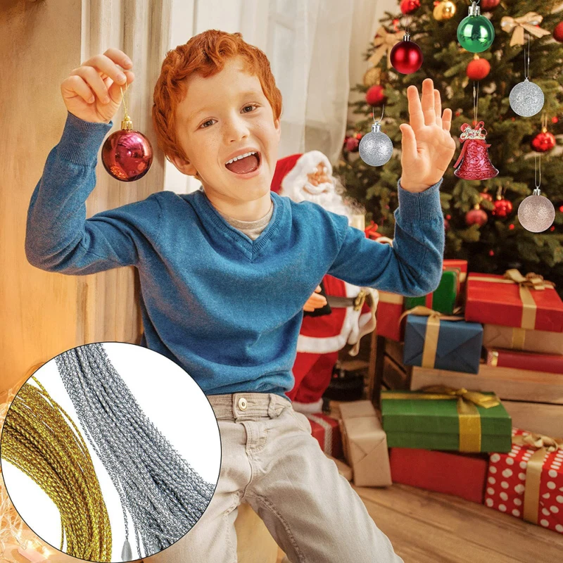 100-500 шт. 20 см полиэстеровые струны для рождественских подвесок рождественская