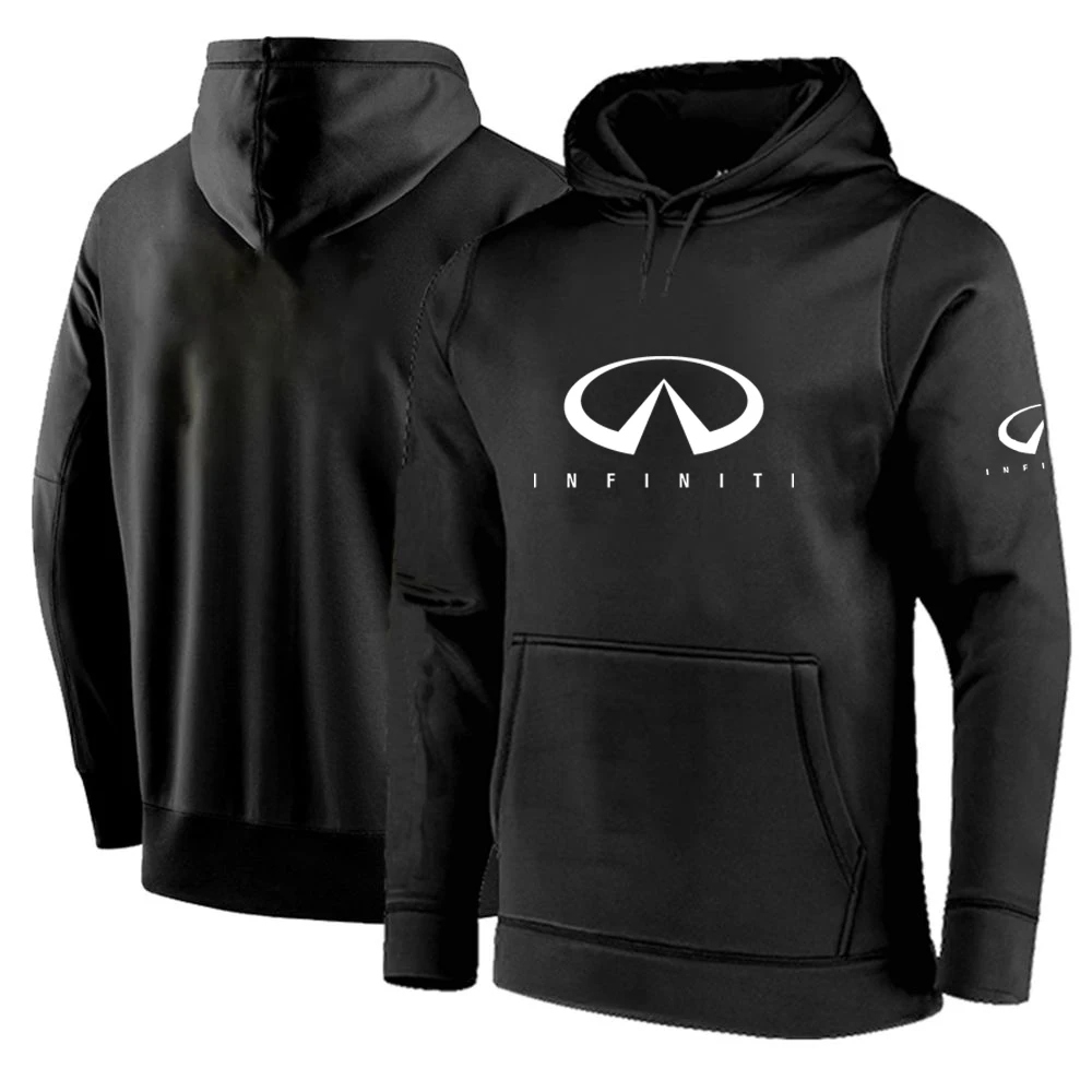 

2022 New Spring Autumn Men's Infiniti Logo Printing Hoodies Jacket Casual Comfortable Fleece Decal Zipper Loose Sweatshirts Coat