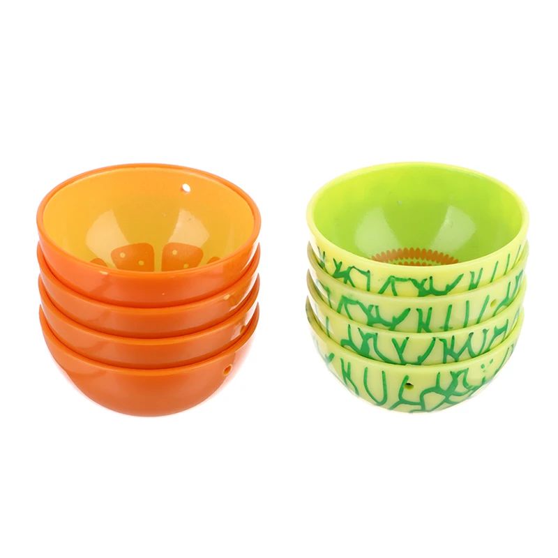 

4pcs/set Miniature Mini Fruit Bowl Cantaloupe Orange Round Bowl Cute Rice Bowl Dishes Doll House Kitchen Dinning Accessories