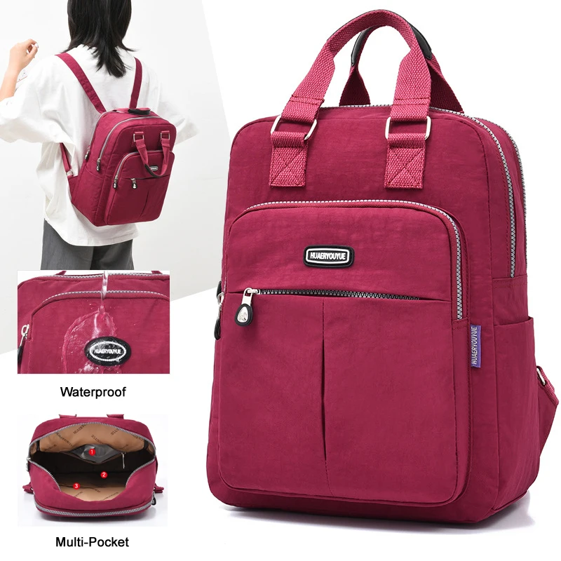 

Женский водонепроницаемый рюкзак XZAN с верхней ручкой, повседневная дорожная сумка a1, модный школьный рюкзак для девочек-подростков