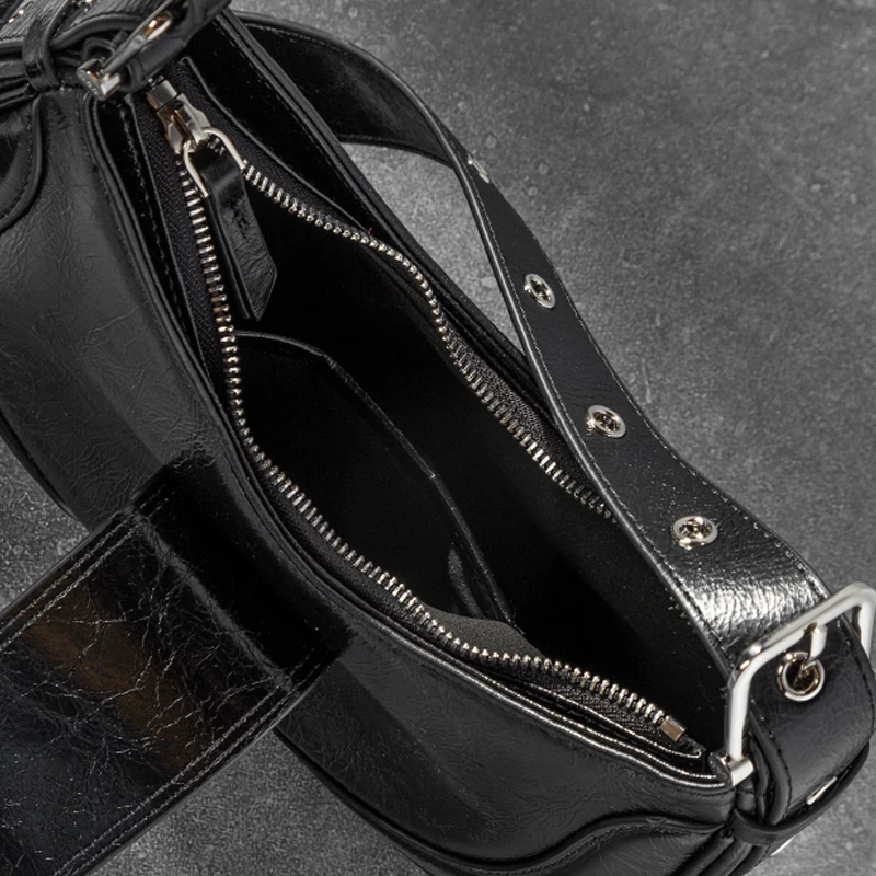 2023 New Underarm Bag Small and High Quality New Genuine Leather Saddle Bag Single Shoulder Oblique Straddle Bag for Women