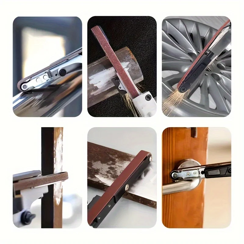 Набор шлифовальных лент из оксида алюминия 10x330 мм 60-600 5 шт.