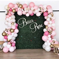 162pcs vintage pink white balloon garland arch kit chrome gold globos wedding bridal shower birthday party baby shower decorball