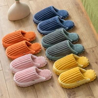 women slippers autumn and winter warm non slip confinement shoes home indoor plush slippers winter home fluffy cotton slippers