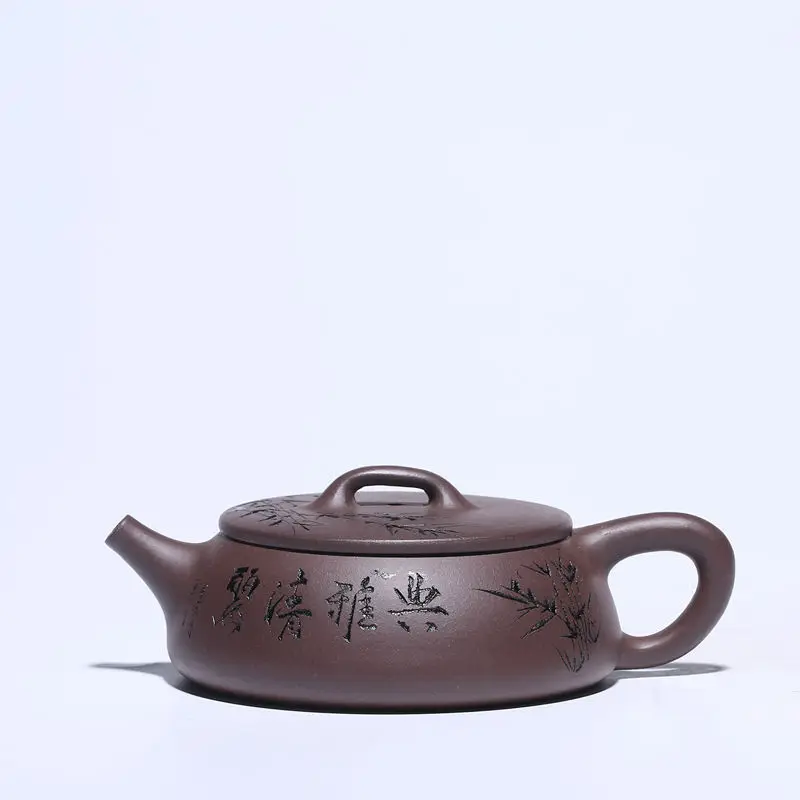 

Yixing Фиолетовый Глиняный Чайник, знаменитый бутик ручной работы, сырая руда, фиолетовая глина, большой горшок, камень, ковш, чайник, чайный набор