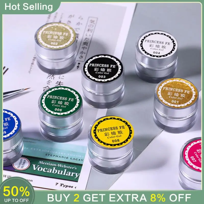 

Цветной клей долговечный дизайн ногтей инструменты для дизайна ногтей Твердый гель-крем клей УФ-гель лак для ногтей водостойкий 12 цветов