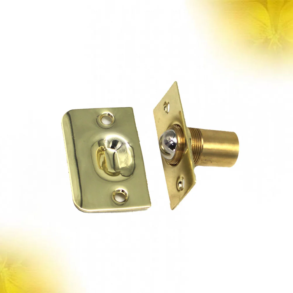 

2pcs Copper Spring Invisible Wooden Cabinet Door Beads Lock Closet Ball Catch Latch Catcher Door Latches Touch Beads Locking