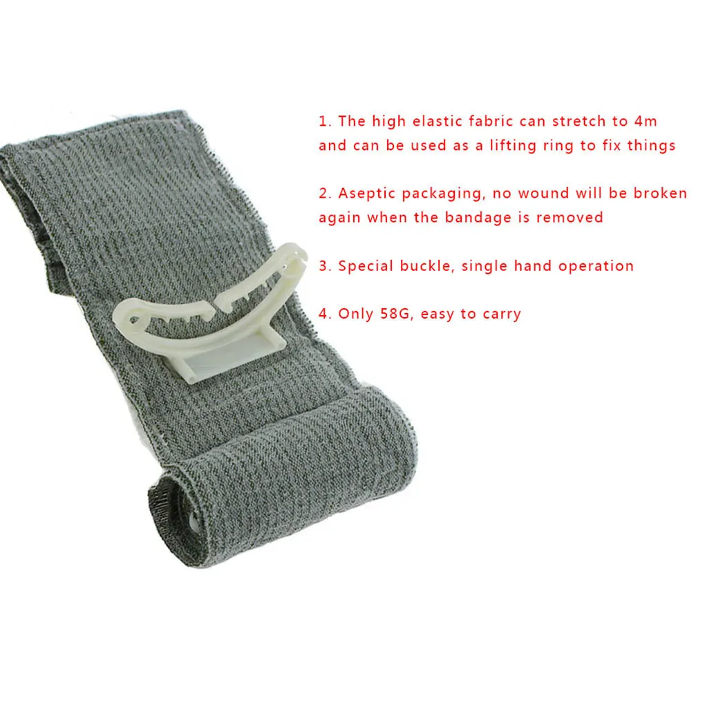 

Tourniquet Bandage First Aid High Elastic Bleeding Stop Band Outdoor Emergency Bandage 6 Inch