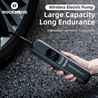 rockbros cycling electrical air pump 150psi fast inflation bike motorcycle pump 2600mah bicycle pump car electrical air pump
