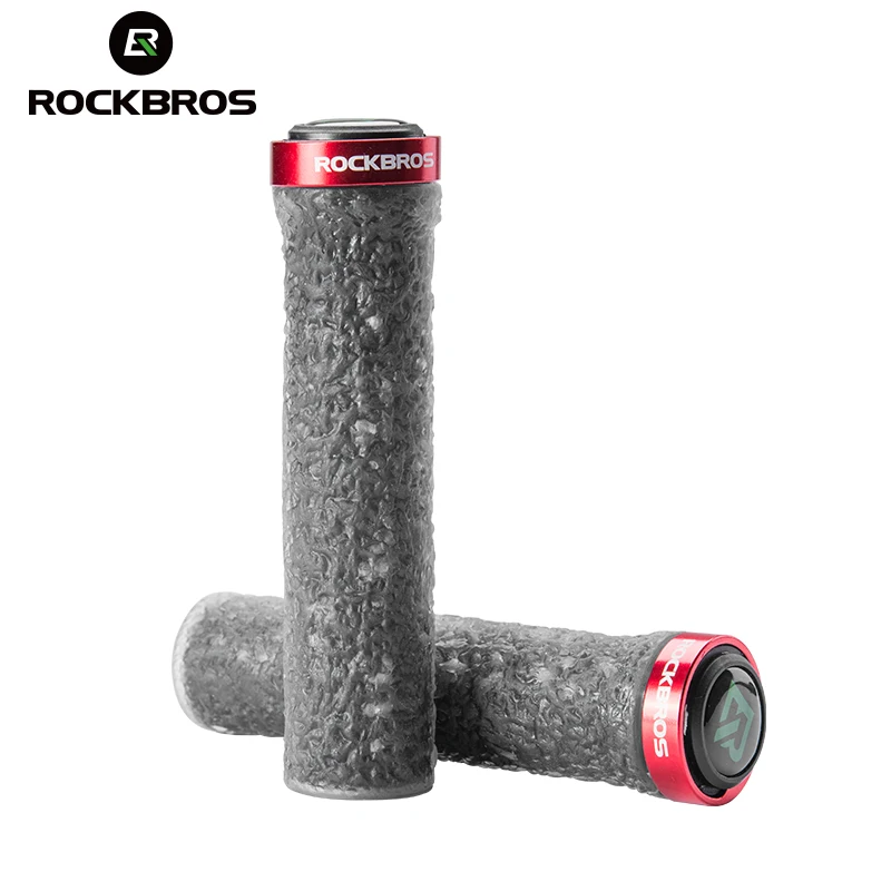 

ROCKBROS Cycling Handlebar Rubber Anti-slip MTB Bicycle Grips TPE Soft Shockproof Bike Grips Bar Soft Tape Bike Bike Accessories