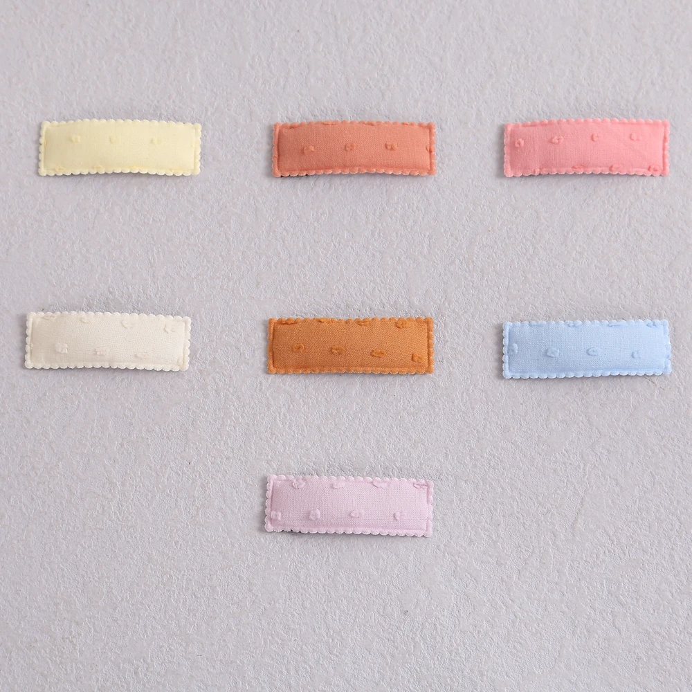 

10 Lot Solid Color Cute Toddler Hairpins Candy Color Baby Hair Clip Cotton Girls Clips Newborns Headwear Children Accessories