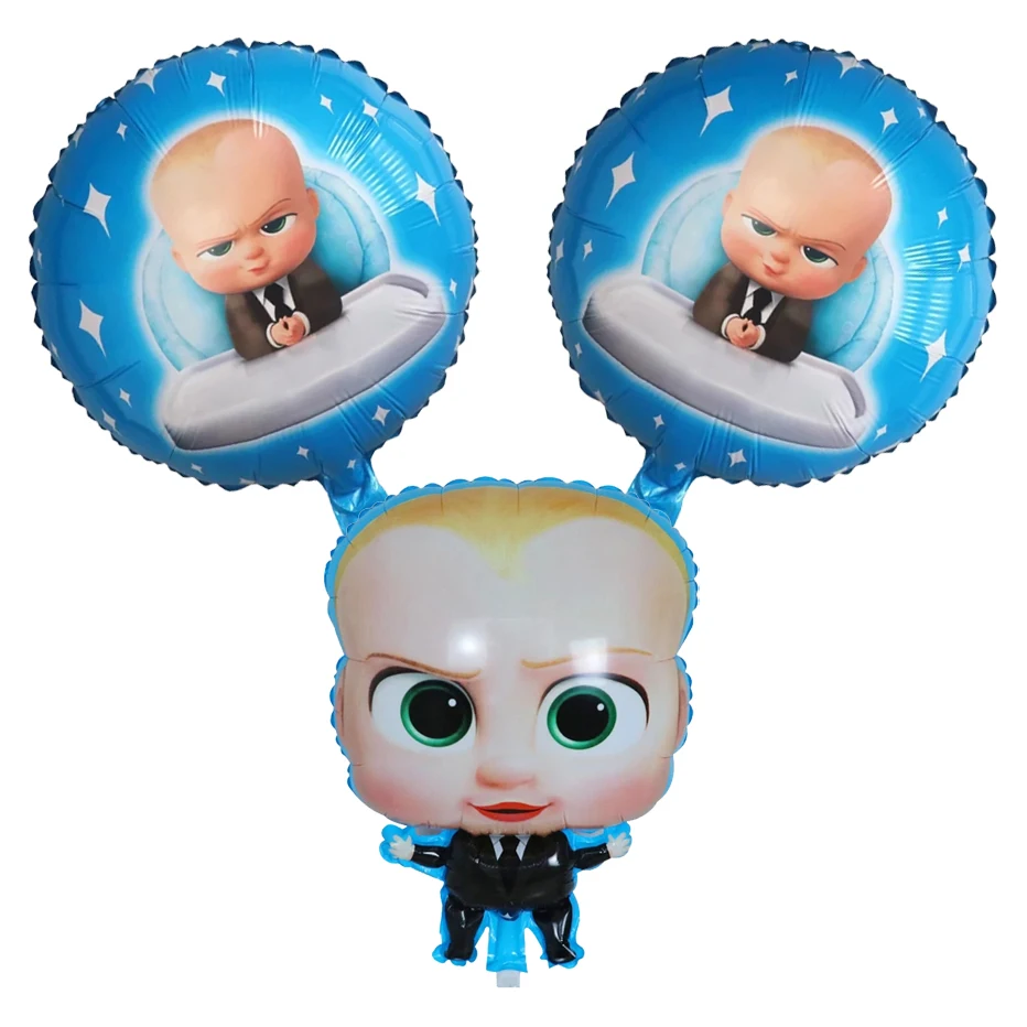 

5pcs 18inch Round Cartoon Baby Boss Foil Balloons Baby Shower Children Birthday Party Decorations Helium Globos Kids Toy Gift