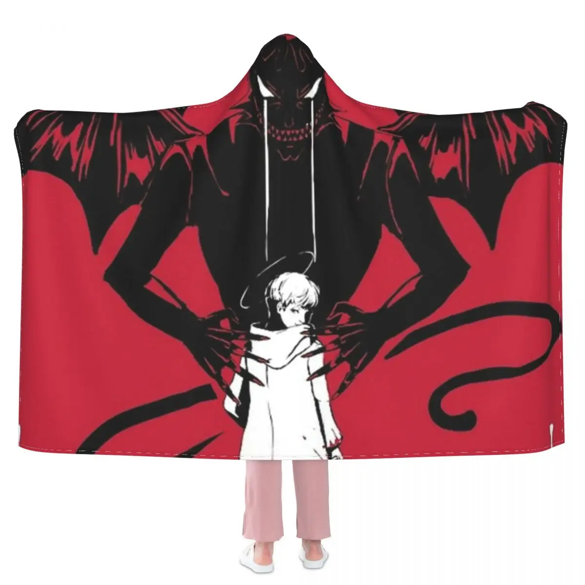 

Одеяло с капюшоном Devilman Crybaby, мягкое флисовое дорожное одеяло с рисунком аниме манга-Айра фудо