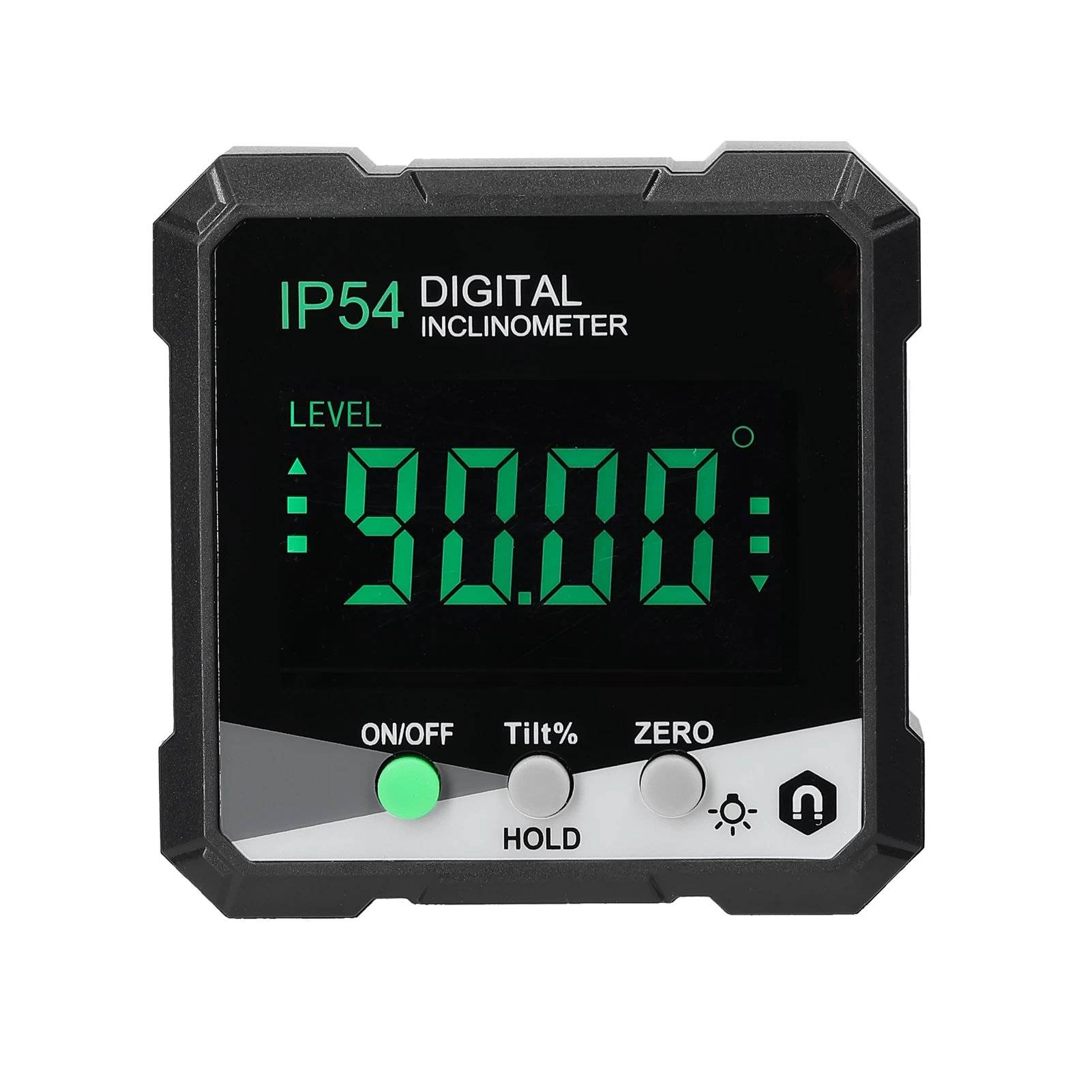 

IP54 4*90° Digital Inclinometer LCD Backlight Protractor Slope Meter Angle Ruler Single-side Magnetics Electronic Goniometer